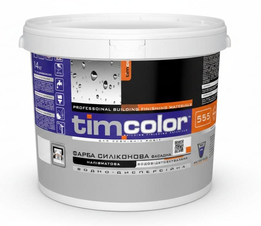 Фарба силіконова напівматова Timcolor 555