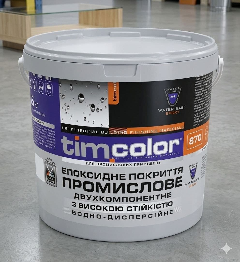 Двокомпонентне епоксидне покриття Timcolor 870